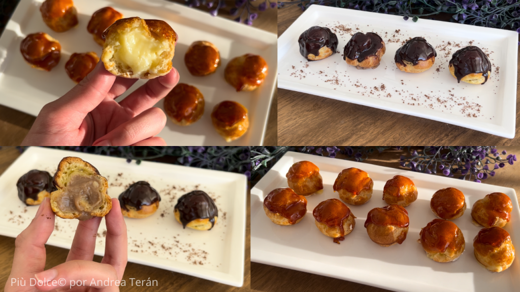 profiteroles rellenos