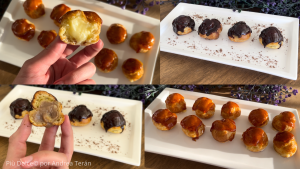 profiteroles rellenos