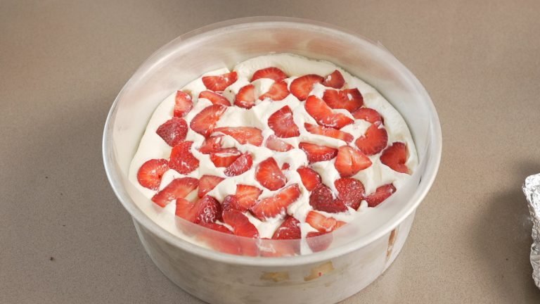 Relleno de fresas con crema