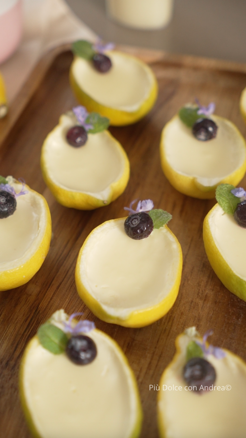Posset de limon ya listo